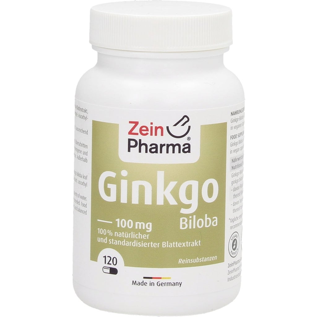 Ginkgo 100 Mg 120 Capsules ZeinPharma VitalAbo Online Shop Europe