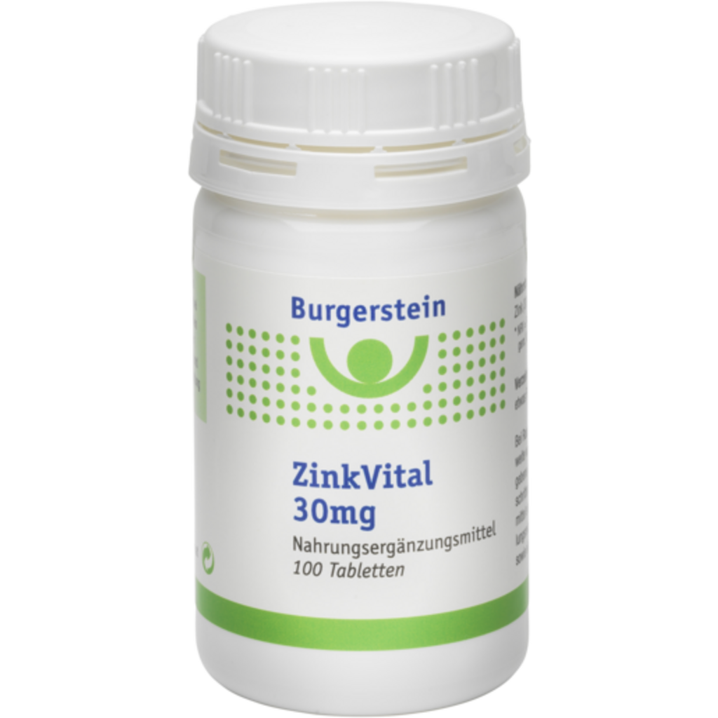 ZinkVital 30 Mg Burgerstein Boutique En Ligne VitalAbo France