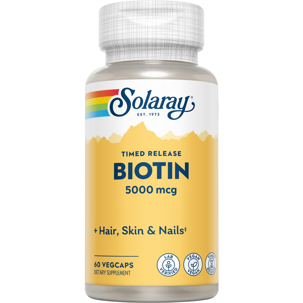 Biotin Capsules 60 Veg Capsules Solaray VitalAbo Online Shop Europe