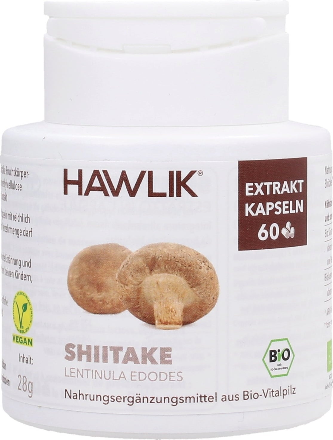 Estratto Di Shiitake Bio In Capsule Hawlik Vitalabo Shop Online Italia