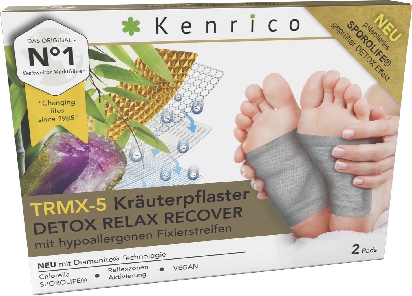 TRMX 5 Kräuterpflaster DETOX RELAX RECOVER Kenrico VitalAbo