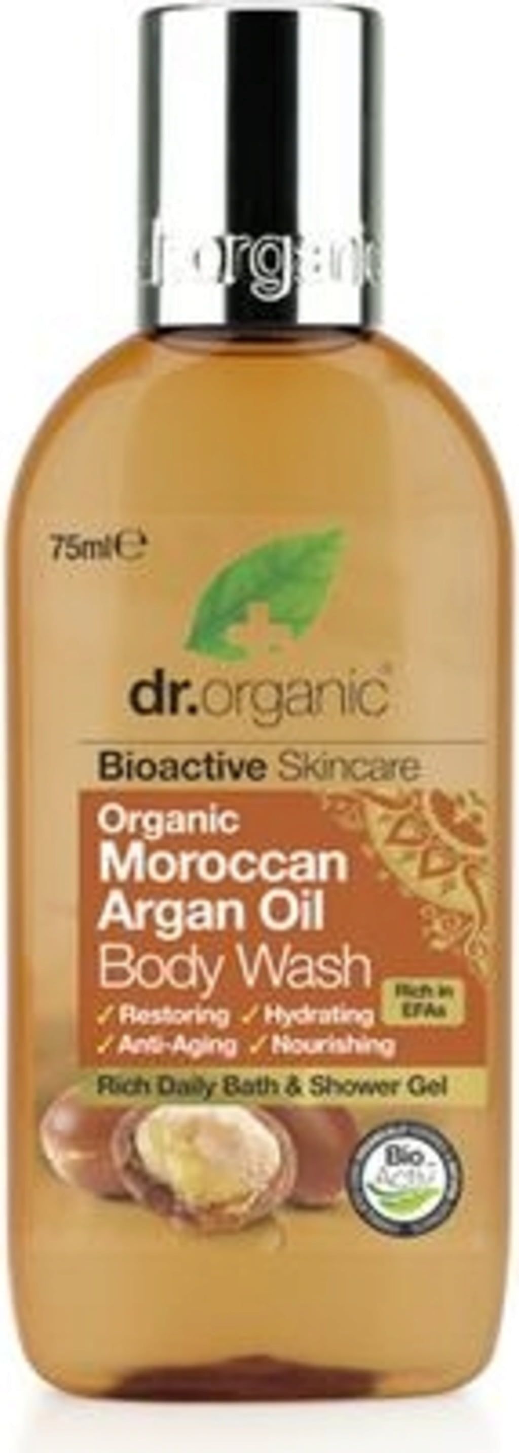 Organic Moroccan Argan Oil Body Wash 75 Ml Dr Organic VitalAbo