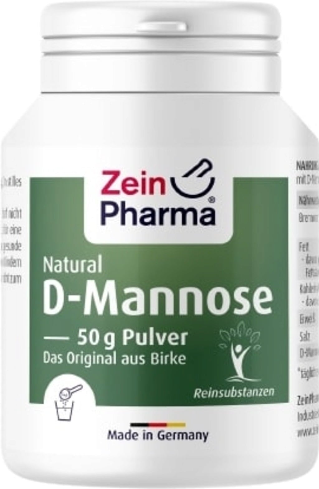 Natural D Mannose Powder ZeinPharma VitalAbo Online Shop Europe