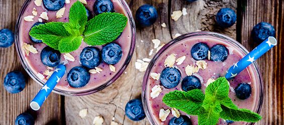 Recept: Borovnica-smoothie