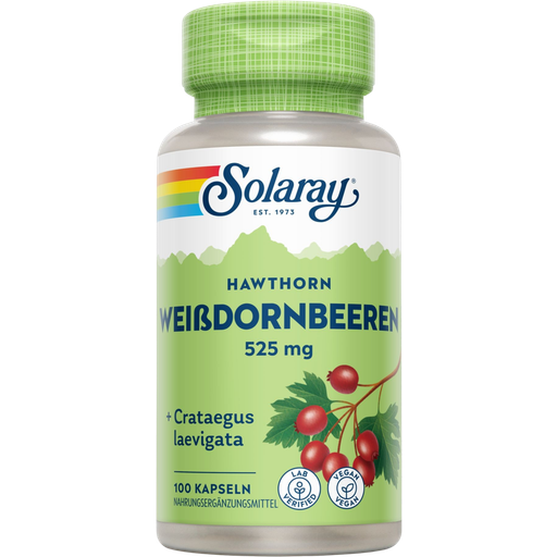 Solaray Hawthorn Berries - 100 capsules