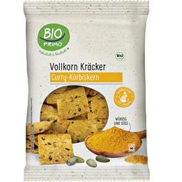 Bio krakersy pełnoziarniste z curry i pestkami dyni - 175 g