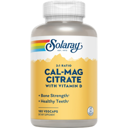 Solaray Cal-Mag Citrate - 180 capsules