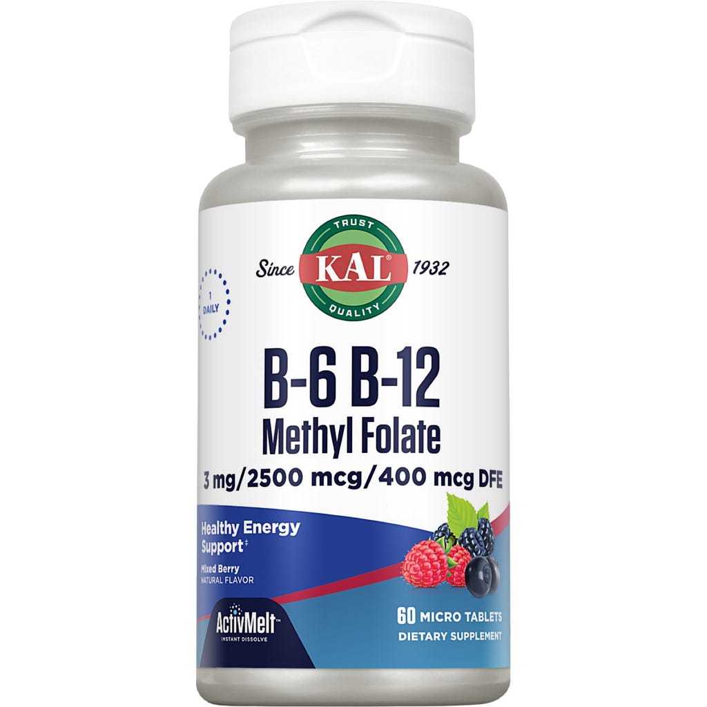 Premium Methyl Folate Supplement-Vitamin B12 & B6-400 Mcg Methyl - View #5