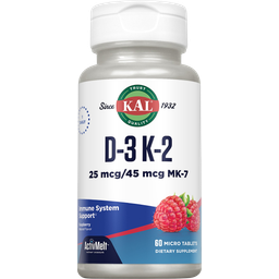 KAL Vitamine D3, K2 - ActivMelt - 60 compresse orosolubili