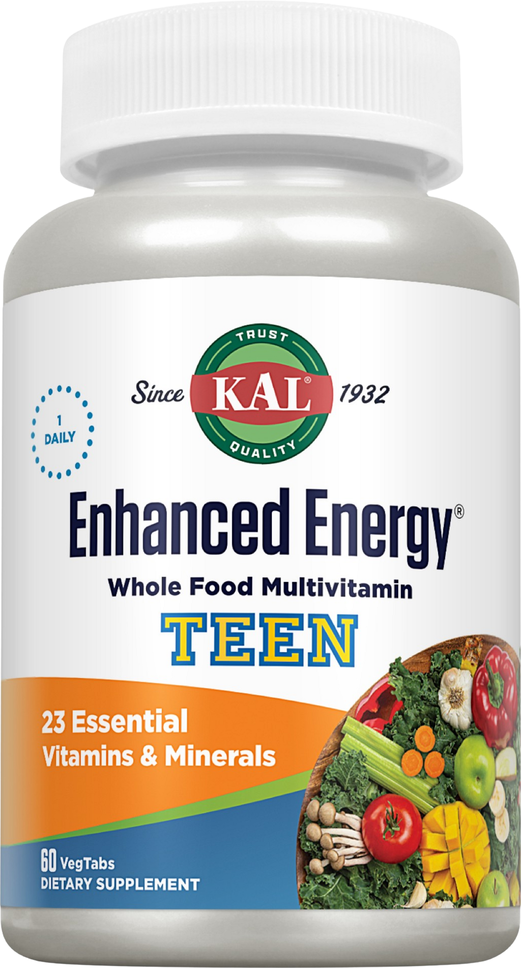 KAL Enhanced Energy Teen Complete - 60 tablets