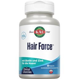 KAL Hair Force with Biotin and Zinc - 60 capsules