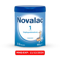 Novalac 1 - Lait pour Nourrissons - 800 g - MHD/EXP: 11/12/2024