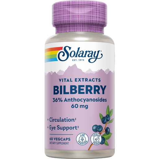 Solaray Heidelbeer Extrakt (Bilberry) - 60 veg. Kapseln