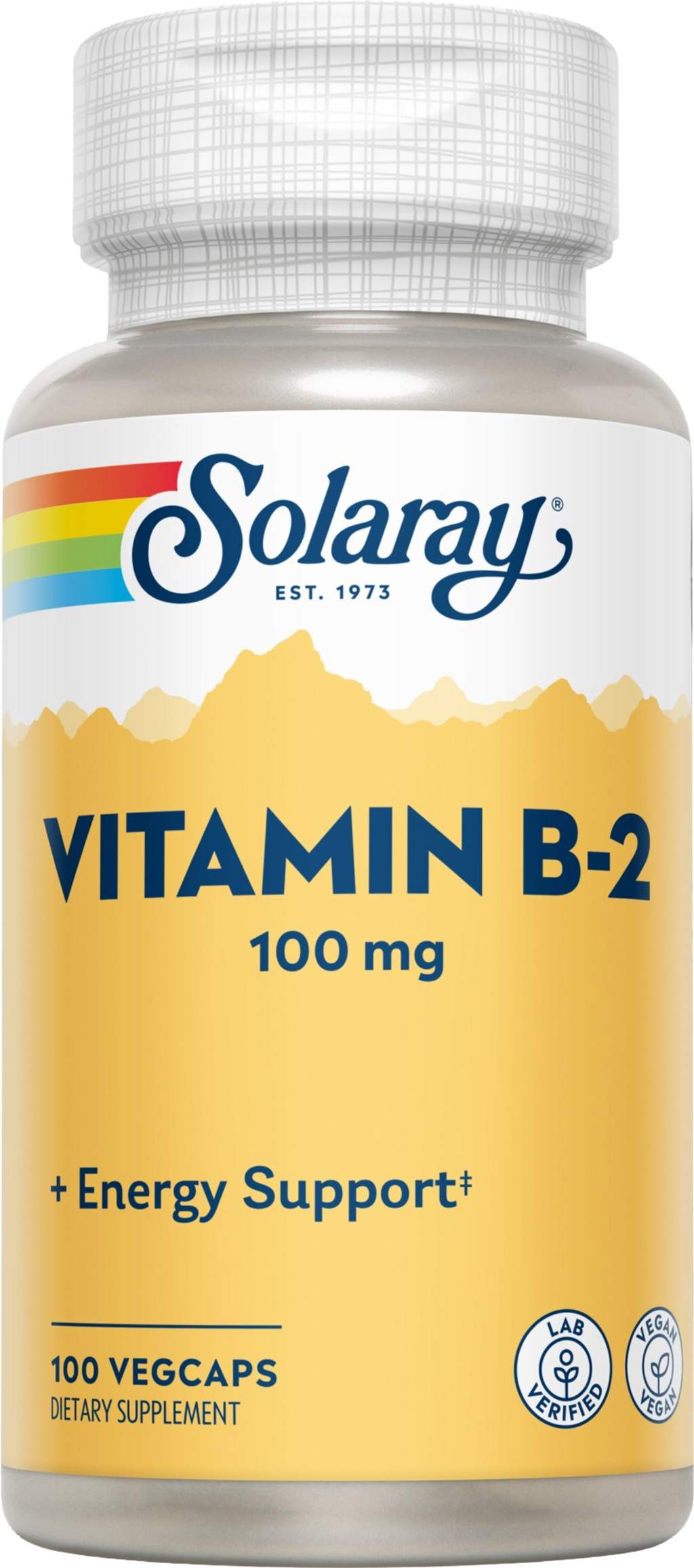 Solaray Vitamin B2 Kapseln - 100 veg. Kapseln