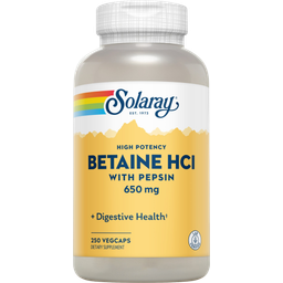 Solaray Betaine HCl Capsules - 250 veg. capsules