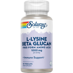 Solaray Lysine & Beta-Glucan - 60 Capsules