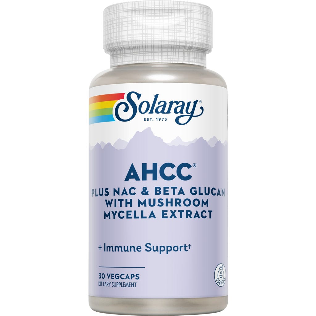 AHCC® Plus NAC & Beta-Glucan Capsules, 30 veg. capsules