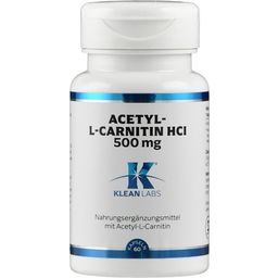 KLEAN LABS Chlorowodorek acetylo-L-karnityny 500 mg - 60 Kapsułek