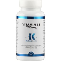 KLEAN LABS Vitamine B3 - 250 mg - 100 gélules