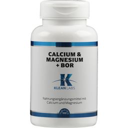 KLEAN LABS Calcium & Magnesium + Boron - 100 tablets