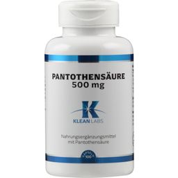 KLEAN LABS Kwas pantotenowy (B5) 500 mg - 100 Kapsułek