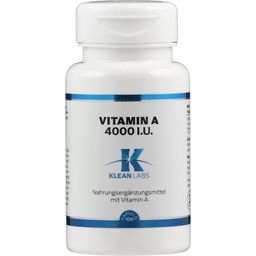 KLEAN LABS Vitamine A 4000 UI - 100 gélules