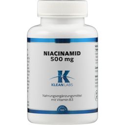 KLEAN LABS Ниацинамид (B3) 500 mg - 100 капсули