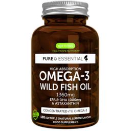 Pure & Essential Omega-3 Wild Fish Oil & Astaxanthin - 180 softgels