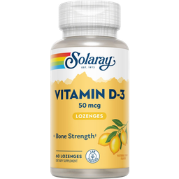 Solaray Vitamine D3 50 mcg - 60 comprimés à sucer