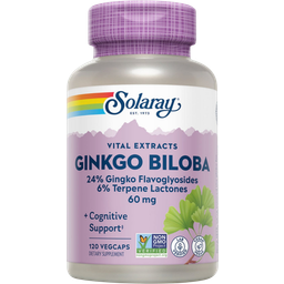 Solaray Ginkgo-Biloba Extrakt 60 mg - 120 Kapseln