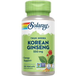 Solaray Ginseng (coreano) 550 mg - 100 cápsulas