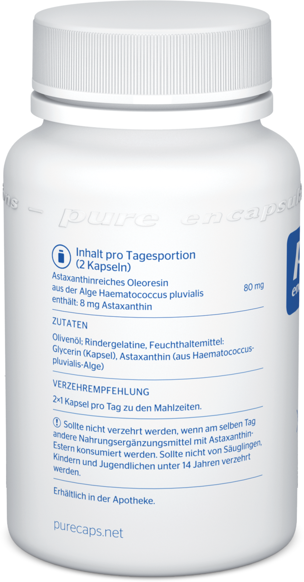 pure encapsulations Astaksantiini - 60 kapselia