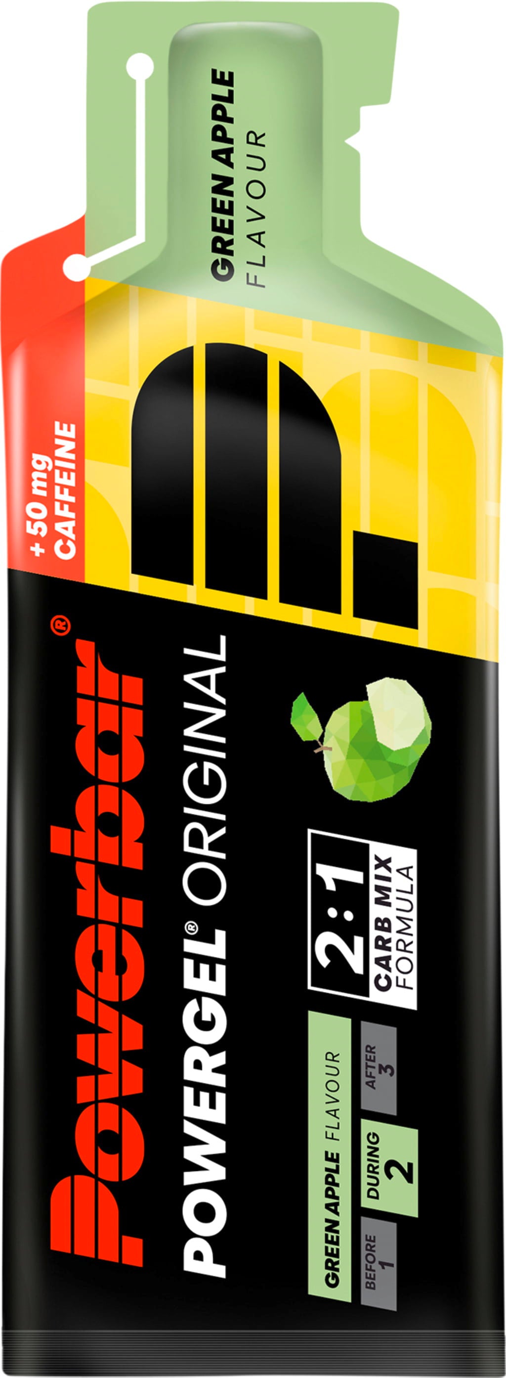 Powergel Original, Maçã verde com Cafeína (41 g)