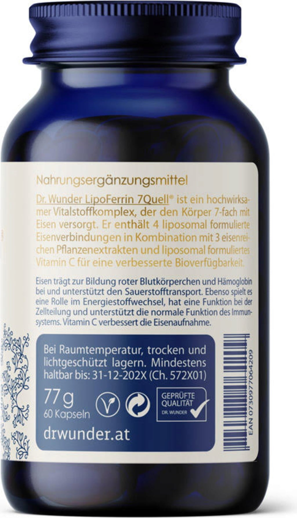 Dr. Wunder LipoFerrin 7Quell® (IJzer)