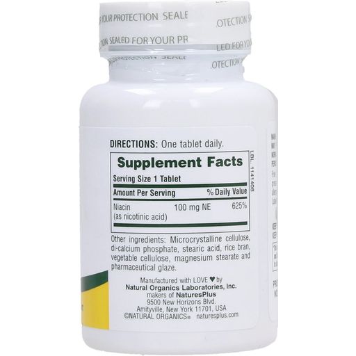 Nature's Plus Niacin 100 mg - 90 tabletta