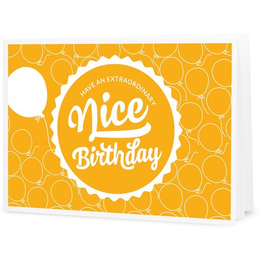 Nice Birthday - Printable Gift Certificate - 