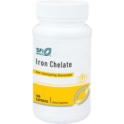 Klaire Labs Iron (Bisglycinate) - 100 veg. capsules