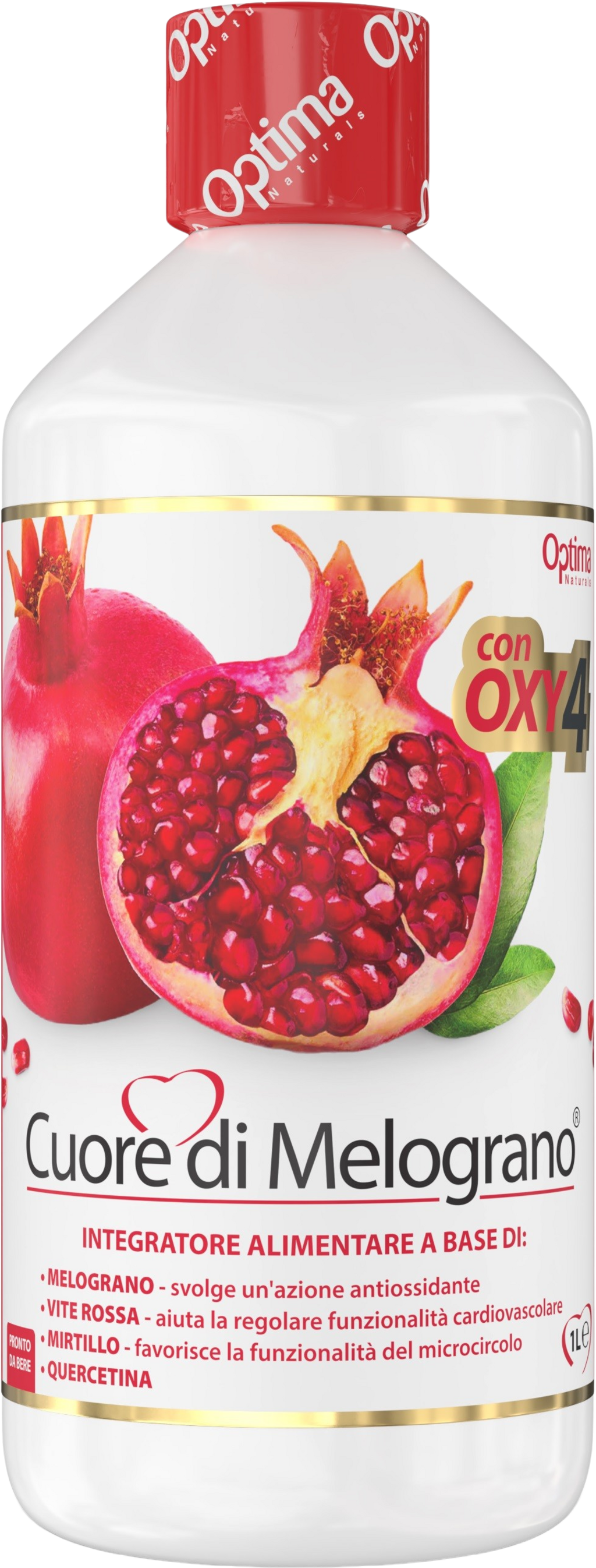 Optima Naturals Granatapfelsaft mit Oxy4 - 1 Liter