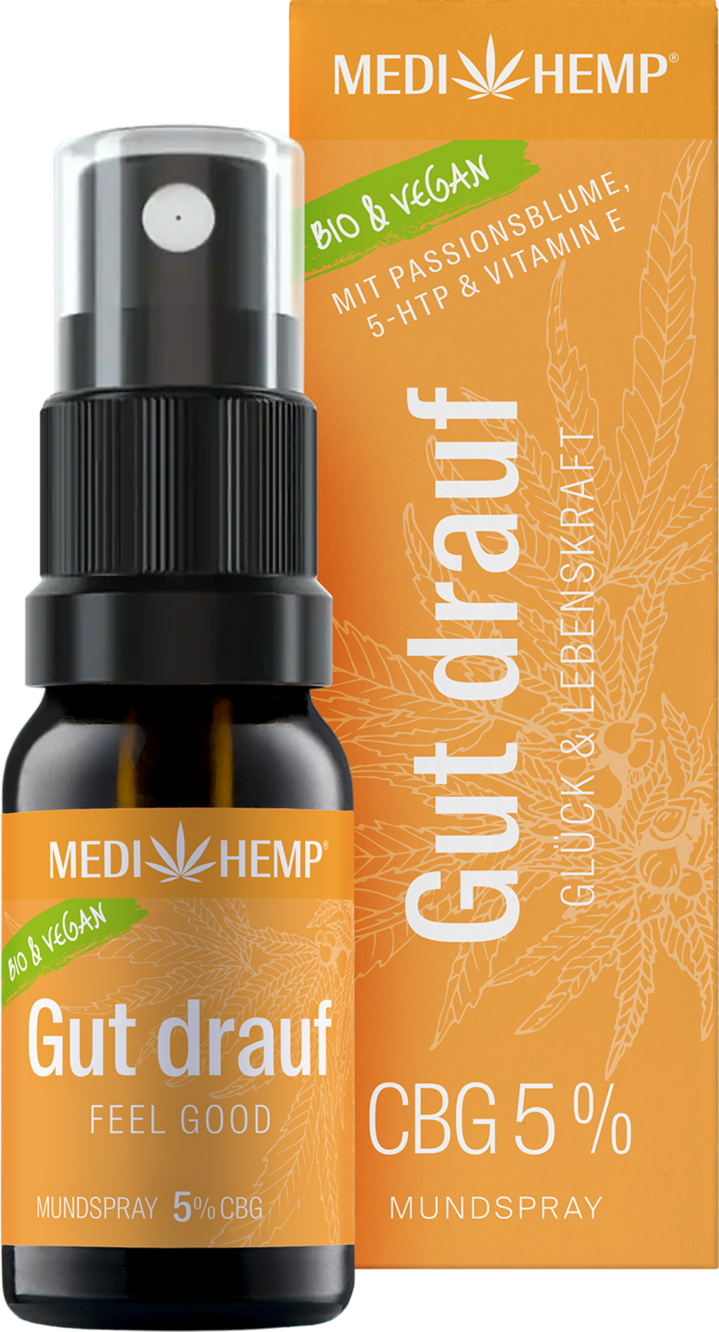MEDIHEMP Goed Humeur Biologische Mondspray CBD 5%