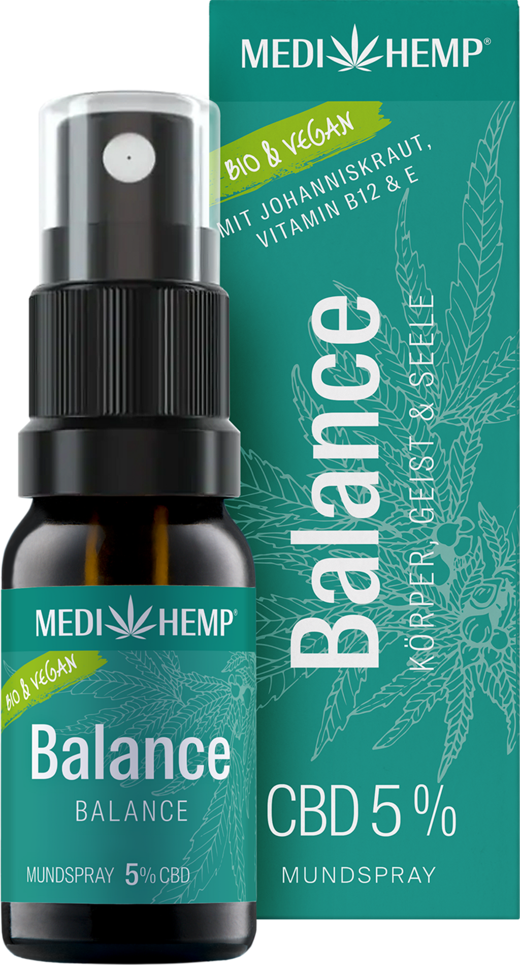 MEDIHEMP Organic Balance Mouth Spray CBD 5%