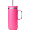 Qwetch Insulated Cold Cup with Handle, 600 ml - Matt Magenta