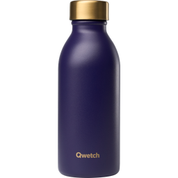 Qwetch Icon Insulated Bottle, 500 ml - Deep Purple & Gold