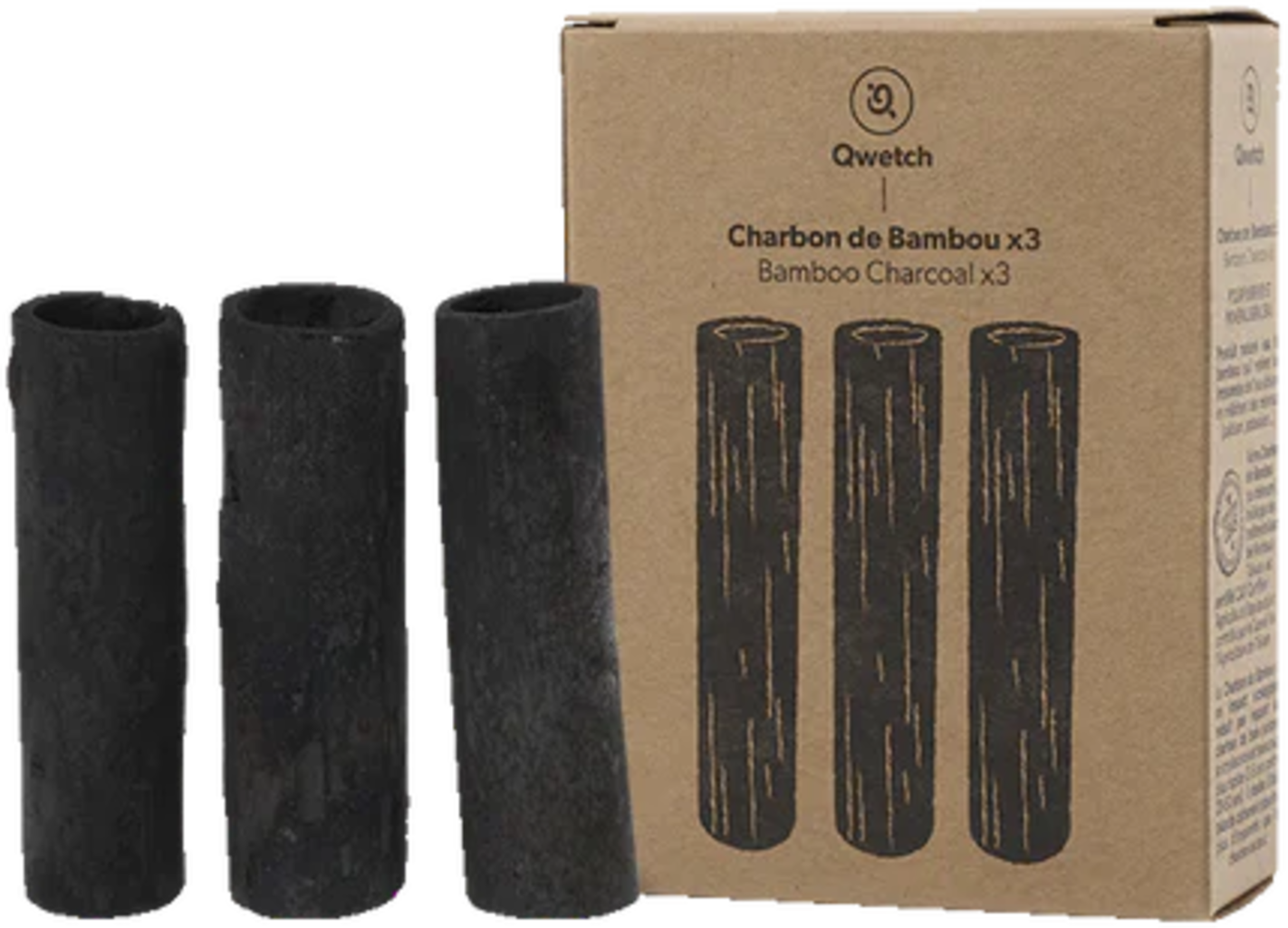 Bamboo Charcoal, 3 pieces