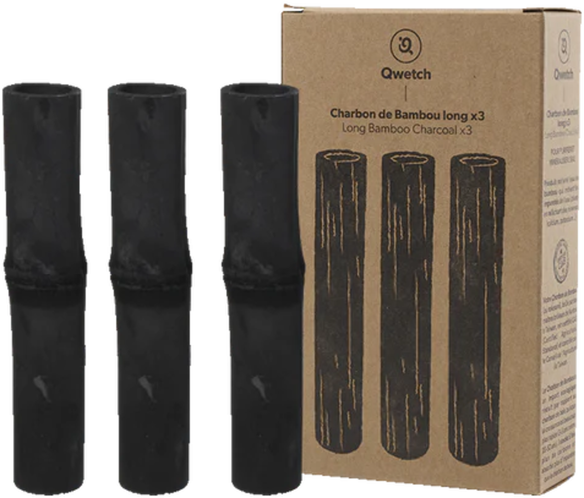 Qwetch Long Bamboo Charcoal - 3 pieces