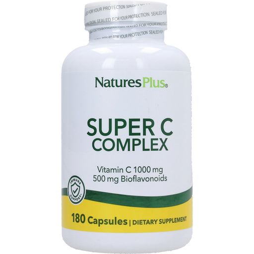 Nature's Plus Super C Complex Caps - 180 cápsulas vegetales