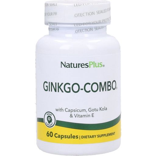 Nature's Plus Ginkgo Combo - 60 cápsulas vegetales