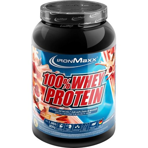 ironMaxx 100% Whey Protein 900g - jabłko-cynamon
