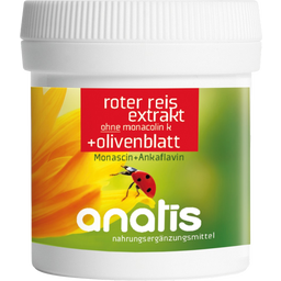 anatis Naturprodukte Rdeči riž + listi oljke - 60 kaps.