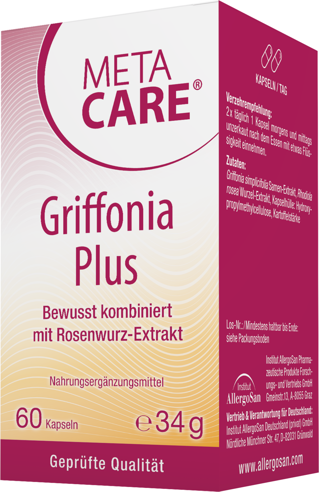 META-CARE® Griffonia Plus - 60 gélules