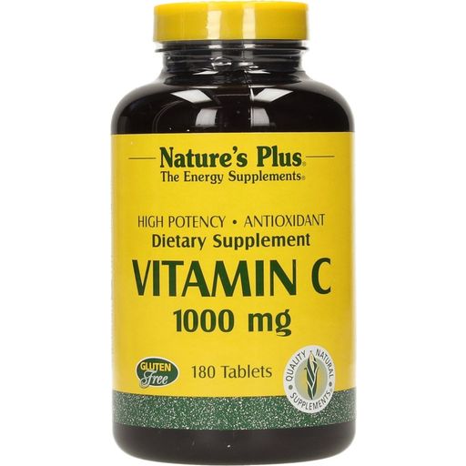 Nature's Plus Vitamin C 1000 mg Rose Hips - 180 comprimés